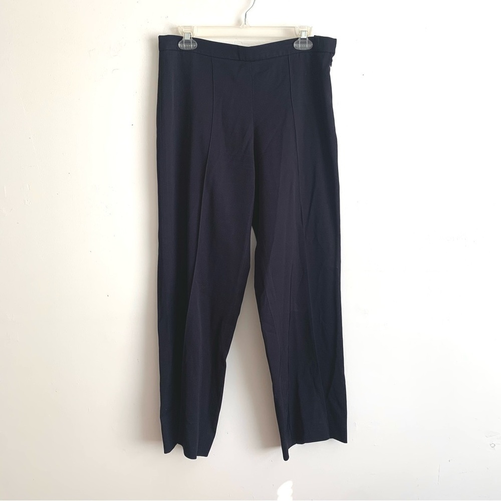 Balenciaga Le Dix Paris Black Wool Side Zip Trousers